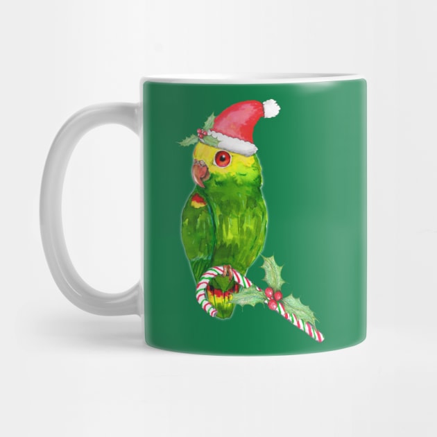 Amazon parrot Christmas style by Bwiselizzy